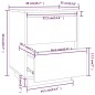 vidaXL Mesitas de noche 2 uds madera maciza de pino 40x35x50 cm vidaXL Mesitas de noche 2 uds madera maciza de pino 40x35x50 cm