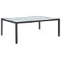 vidaXL Mesa de comedor de jardín negro 200x150x74 cm ratán sintético vidaXL Mesa de comedor de jardín negro 200x150x74 cm ratán sintético