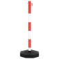 vidaXL Juego de barrera con postes y cadena plástico 10 m vidaXL Juego de barrera con postes y cadena plástico 10 m
