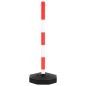 vidaXL Juego de barrera con postes y cadena plástico 10 m vidaXL Juego de barrera con postes y cadena plástico 10 m