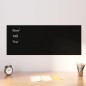 vidaXL Pizarra magnética de pared vidrio templado negro 100x40 cm vidaXL Pizarra magnética de pared vidrio templado negro 100x40 cm