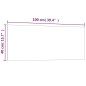 vidaXL Pizarra magnética de pared vidrio templado negro 100x40 cm vidaXL Pizarra magnética de pared vidrio templado negro 100x40 cm