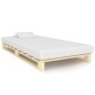 vidaXL Estructura de cama de palés madera maciza de pino 100x200 cm