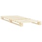vidaXL Estructura de cama de palés madera maciza de pino 100x200 cm