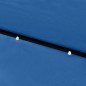 vidaXL Sombrilla con LED y poste de acero azul azure 2x3 m vidaXL Sombrilla con LED y poste de acero azul azure 2x3 m