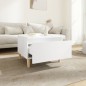 vidaXL Mesas auxiliares 2 uds madera contrachapada blanco 50x46x35 cm