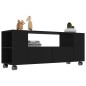 vidaXL Mueble para TV madera contrachapada negra 120x35x48 cm vidaXL Mueble para TV madera contrachapada negra 120x35x48 cm