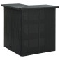 vidaXL Mesa de bar de esquina negro ratán sintético 100x50x105 cm vidaXL Mesa de bar de esquina negro ratán sintético 100x50x105 cm