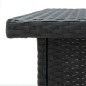 vidaXL Mesa de bar de esquina negro ratán sintético 100x50x105 cm vidaXL Mesa de bar de esquina negro ratán sintético 100x50x105 cm