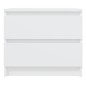 vidaXL Mesitas de noche 2 uds madera contrachapada blanco 50x39x43,5cm vidaXL Mesitas de noche 2 uds madera contrachapada blanco 50x39x43,5cm