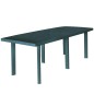 vidaXL Mesa de jardín de plástico verde 210x96x72 cm 