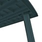 vidaXL Mesa de jardín de plástico verde 210x96x72 cm 