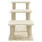 vidaXL Rascador para gatos con postes de sisal crema 50,5 cm