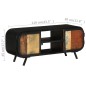 vidaXL Mueble para la TV madera maciza reciclada 110x30x45 cm