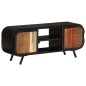 vidaXL Mueble para la TV madera maciza reciclada 110x30x45 cm