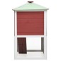vidaXL Conejera jaula de animales con doble piso de madera rojo vidaXL Conejera jaula de animales con doble piso de madera rojo