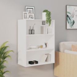 vidaXL Armario colgante de pared blanco 69,5x32,5x90 cm