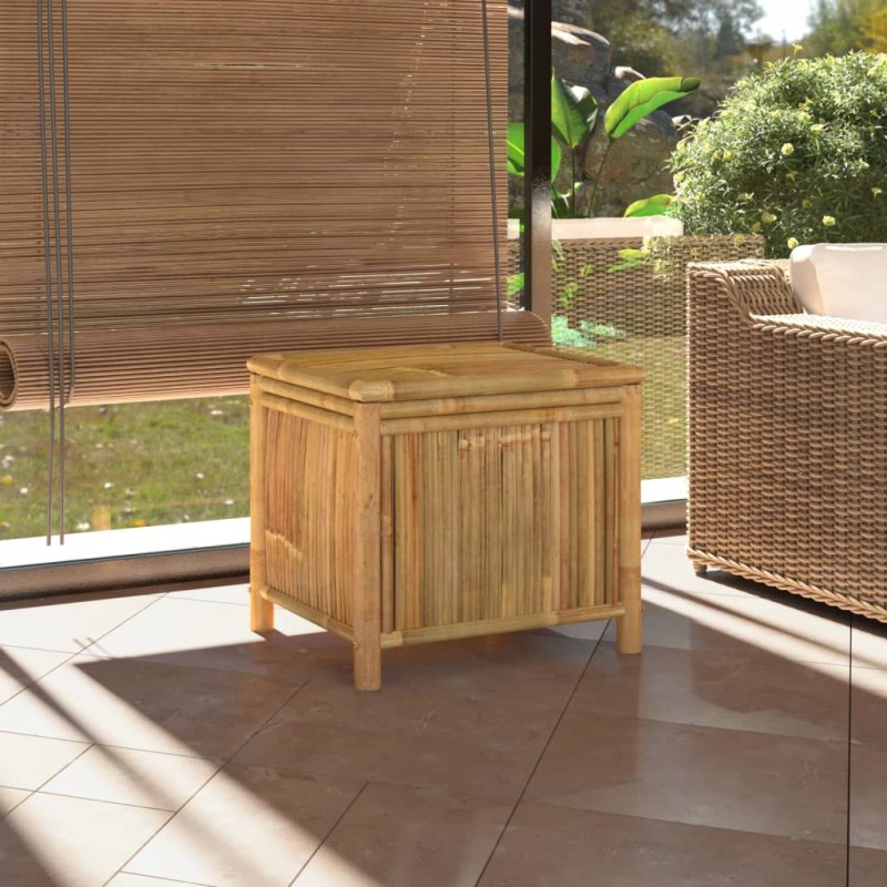 vidaXL Caja de almacenaje de jardín bambú 60x52x55 cm vidaXL Caja de almacenaje de jardín bambú 60x52x55 cm