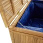 vidaXL Caja de almacenaje de jardín bambú 60x52x55 cm vidaXL Caja de almacenaje de jardín bambú 60x52x55 cm