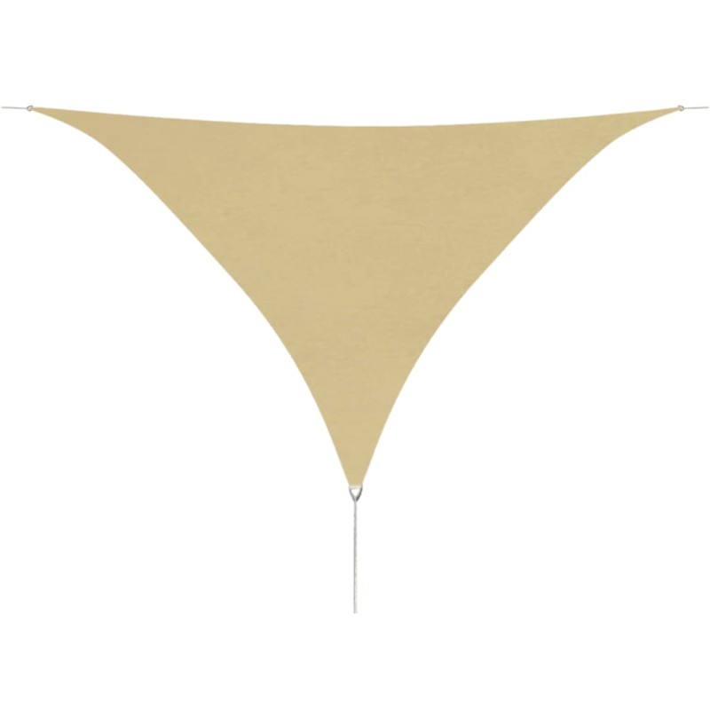 vidaXL Toldo de vela triangular tela Oxford beige 5x5x5 m vidaXL Toldo de vela triangular tela Oxford beige 5x5x5 m
