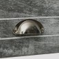 vidaXL Mesitas de noche con cajones 2 unidades gris y blanco vidaXL Mesitas de noche con cajones 2 unidades gris y blanco