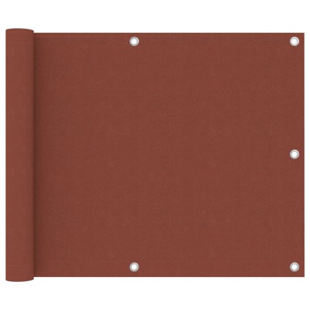 vidaXL Toldo para balcón de tela oxford terracota 75x300 cm