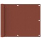 vidaXL Toldo para balcón de tela oxford terracota 75x300 cm vidaXL Toldo para balcón de tela oxford terracota 75x300 cm