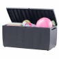 Keter Caja de almacenamiento de jardín Capri 302 L antracita Keter Caja de almacenamiento de jardín Capri 302 L antracita