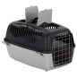 vidaXL Transportín de mascotas PP gris y negro 61x40x38 cm vidaXL Transportín de mascotas PP gris y negro 61x40x38 cm