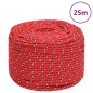vidaXL Cuerda de barco polipropileno rojo 6 mm 25 m vidaXL Cuerda de barco polipropileno rojo 6 mm 25 m
