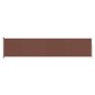 vidaXL Toldo lateral retráctil para patio marrón 140x600 cm vidaXL Toldo lateral retráctil para patio marrón 140x600 cm