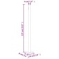 vidaXL Toldo lateral retráctil para patio marrón 140x600 cm vidaXL Toldo lateral retráctil para patio marrón 140x600 cm