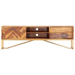 vidaXL Mueble para TV madera maciza de sheesham 140x30x45 cm  