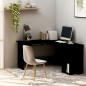 vidaXL Escritorio forma de L madera contrachapada negro 120x140x75 cm vidaXL Escritorio forma de L madera contrachapada negro 120x140x75 cm