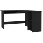 vidaXL Escritorio forma de L madera contrachapada negro 120x140x75 cm vidaXL Escritorio forma de L madera contrachapada negro 120x140x75 cm