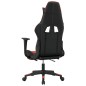 vidaXL Silla gaming de masaje y reposapiés cuero sintético negro rojo vidaXL Silla gaming de masaje y reposapiés cuero sintético negro rojo