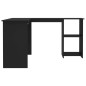 vidaXL Escritorio forma de L madera contrachapada negro 120x140x75 cm vidaXL Escritorio forma de L madera contrachapada negro 120x140x75 cm