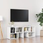 vidaXL Mueble para TV de madera contrachapada blanco 104x30x52 cm vidaXL Mueble para TV de madera contrachapada blanco 104x30x52 cm