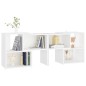 vidaXL Mueble para TV de madera contrachapada blanco 104x30x52 cm vidaXL Mueble para TV de madera contrachapada blanco 104x30x52 cm