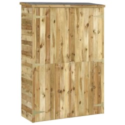 vidaXL Cobertizo de herramientas madera pino impregnada 123x45x171 cm