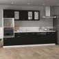 vidaXL Armario de microondas madera contrachapada negro 60x57x207 cm vidaXL Armario de microondas madera contrachapada negro 60x57x207 cm