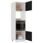 vidaXL Armario de microondas madera contrachapada negro 60x57x207 cm vidaXL Armario de microondas madera contrachapada negro 60x57x207 cm