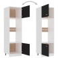vidaXL Armario de microondas madera contrachapada negro 60x57x207 cm vidaXL Armario de microondas madera contrachapada negro 60x57x207 cm