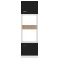 vidaXL Armario de microondas madera contrachapada negro 60x57x207 cm vidaXL Armario de microondas madera contrachapada negro 60x57x207 cm