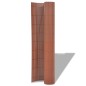 vidaXL Valla de jardín de doble cara marrón PVC 90x300 cm vidaXL Valla de jardín de doble cara marrón PVC 90x300 cm
