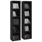vidaXL Estantería para CDs 2 uds contrachapada negro 21x16x93,5 cm vidaXL Estantería para CDs 2 uds contrachapada negro 21x16x93,5 cm