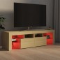 vidaXL Mueble de TV con luces LED color roble Sonoma 140x36,5x40 cm vidaXL Mueble de TV con luces LED color roble Sonoma 140x36,5x40 cm