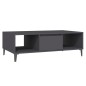 vidaXL Mesa de centro de madera contrachapada gris 103,5x60x35cm vidaXL Mesa de centro de madera contrachapada gris 103,5x60x35cm