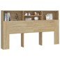 vidaXL Mueble cabecero color roble Sonoma 180x19x103,5 cm vidaXL Mueble cabecero color roble Sonoma 180x19x103,5 cm