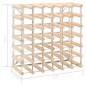 vidaXL Botellero para 42 botellas de madera maciza de pino vidaXL Botellero para 42 botellas de madera maciza de pino